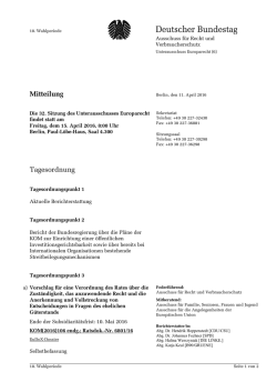 32. Sitzung am Freitag, 15. April 2016, 8.00 Uhr
