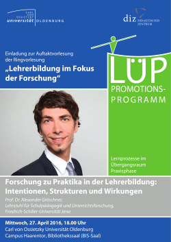 2015.04 LÜP Poster Gröschner.indd - Carl von Ossietzky Universität
