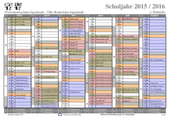 Schulkalender 2015/2016 - Private Tilly
