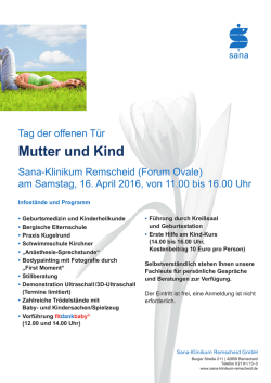Infos sowie das Rahmenprogramm finden Sie hier