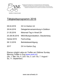 Programm 2016