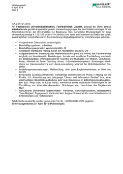 GZ A 0015/1-2016 - Universit&auml;t Salzburg