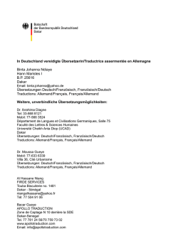 In Deutschland vereidigte &Uuml;bersetzerin/Traductrice asserment&eacute;e en