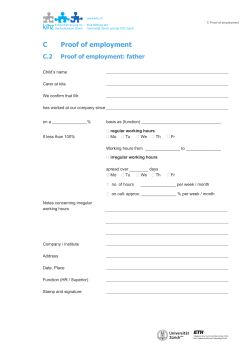 C Proof of employment - kihz