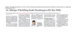 Artikel im Hamburger Abendblatt am 8.4.2016 über die