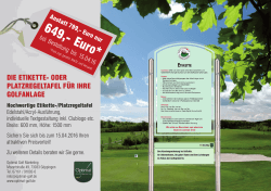 649,- Euro - Optimal Golf Marketing