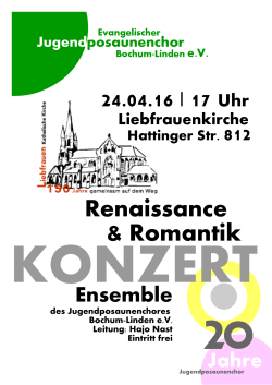 Renaissance & Romantik 24.04.16 | 17 Uhr