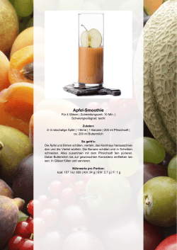 Apfel-Smoothie
