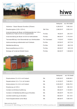Außenbox Classic mobile Containerboxen - Hiwo