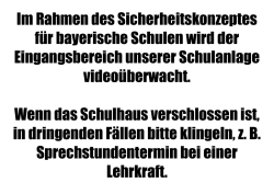 Im Rahmen des sicherheitskonzeptes