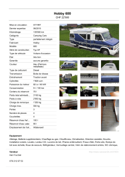 Hobby 600 - caravan24.ch