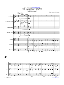 Beethoven – 7th Symphony, Mvt. 2
