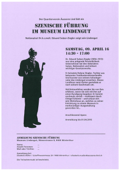 Infoblatt - Quartierverein &Auml;usseres Lind