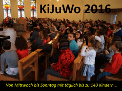 KiJuWo 2016 - Evangelische Petrusgemeinde Rastatt