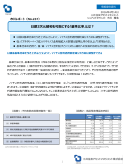 【No.237】日銀3次元緩和を可能にする「基準比率」