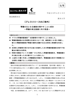 プレスリリース本文