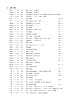 2 沿革の概況