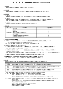 記 入 要 領 （用地調査等業務・建物等の調査（建物残地移転要件等））