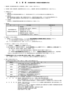 記 入 要 領 （用地調査等業務・事業認定申請図書等の作成）