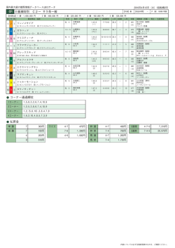 6R 三番瀬特別 C2一 サラ系一般 コーナー通過順位 払戻金