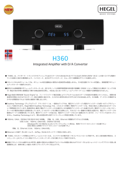 Integrated Amplifier with D/A Converter NEW