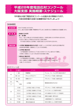 実施概要スケジュール