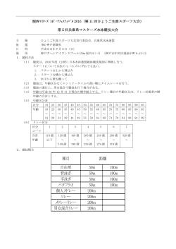 自由形 50m 100m 背泳ぎ 50m 100m 平泳ぎ 50m
