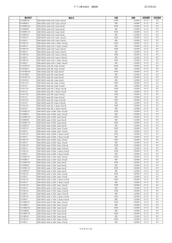 テフコ株式会社 価格表 2016年4月 1/15 ページ