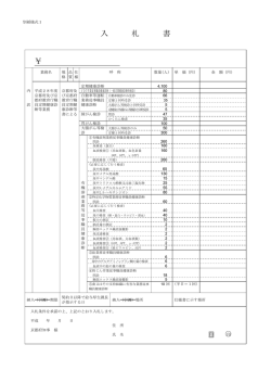 別紙様式1（入札書様式）、記載例（PDF：248KB）