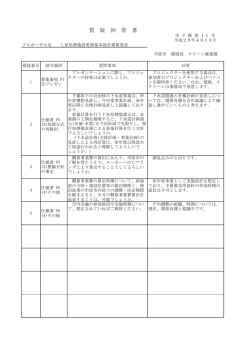 質 疑 回 答 書