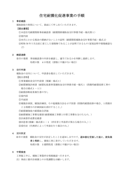 住宅耐震化促進事業の手順