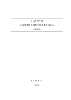 公募要領 [PDFファイル／351KB]