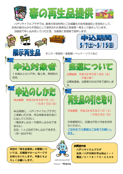公開抽選 平成28 年5月18日