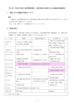 （平成 28 年度）認定管理栄養士・認定栄養士の認定に