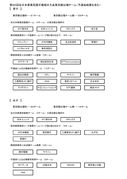 第66回全日本実業団福井大会東京都出場チーム（推薦＋予選会）（PDF