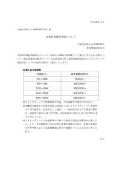 産業医報酬基準額について