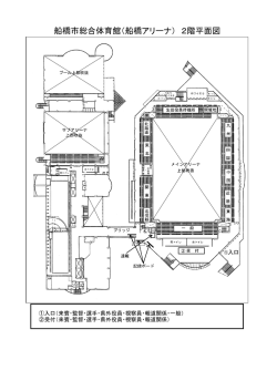 船橋市総合体育館（船橋アリーナ） 2階平面図