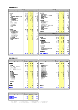 貸借対照表の概要 損益計算書の概要