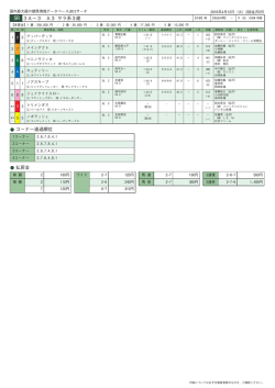 5R 3A−3 A3 サラ系3歳 コーナー通過順位 払戻金