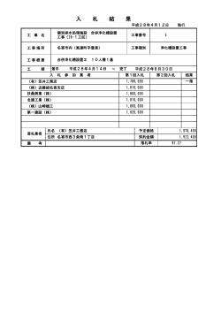 個別排水処理施設 合併浄化槽設置工事（28-1工区） （PDF