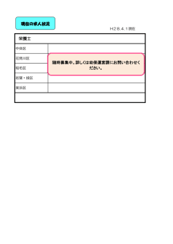 募集状況（PDF：61KB）