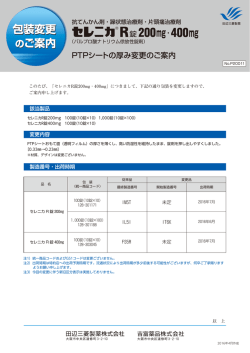 包装変更