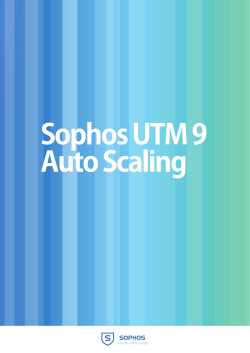 Sophos UTM（PDF） - AWS Summit Tokyo