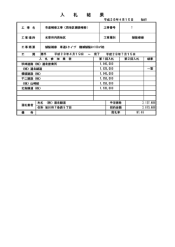 市道補修工事（西地区舗装補修） （PDF：37.8KB）