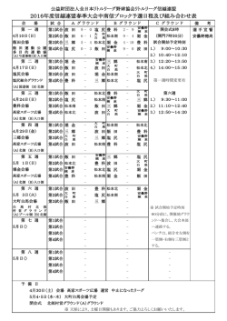 【中南信ブロック】 信越連盟春季大会中南信ブロック予選 第1週 4月10日