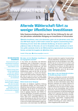Alternde Wählerschaft führt zu weniger öffentlichen