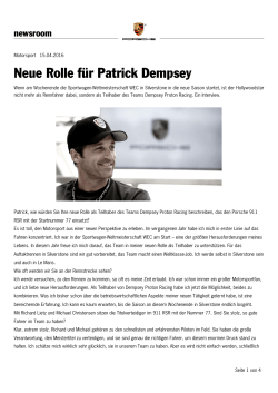 Neue Rolle für Patrick Dempsey