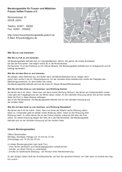 Wegbeschreibung und Karte als PDF zum Download