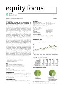 Allianz – Finanzen - St.Galler Kantonalbank