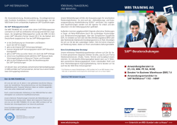 SAP®-Beraterschulungen
